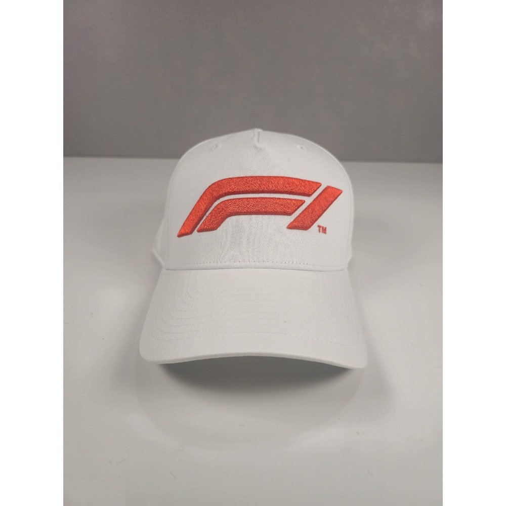 Official Formula 1 F1 Large Logo Baseball Cap White Red OSFA Adjustable NWT